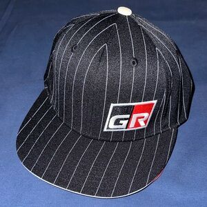 Toyota GR Stylish Black Pinstripe Cap with Logo